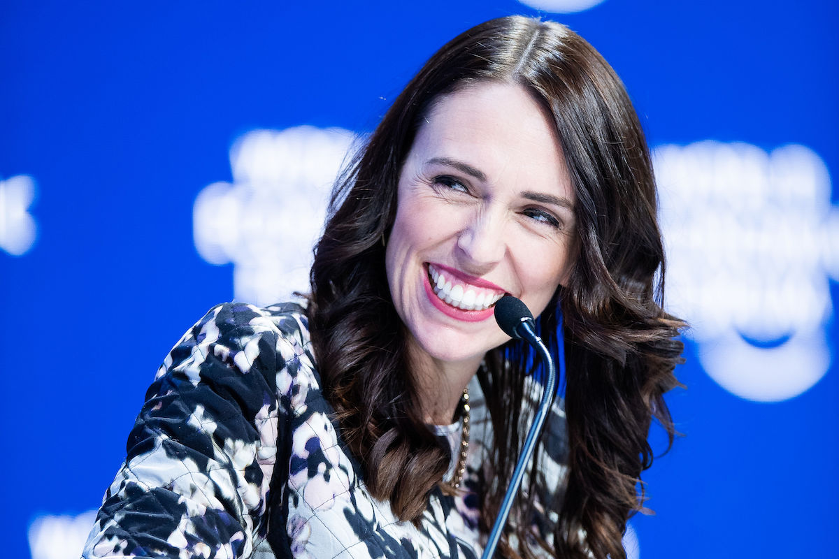 Jacinda Ardern, Prime Minister of New Zealand speaking at the 2019 World Economic Forum in Davos